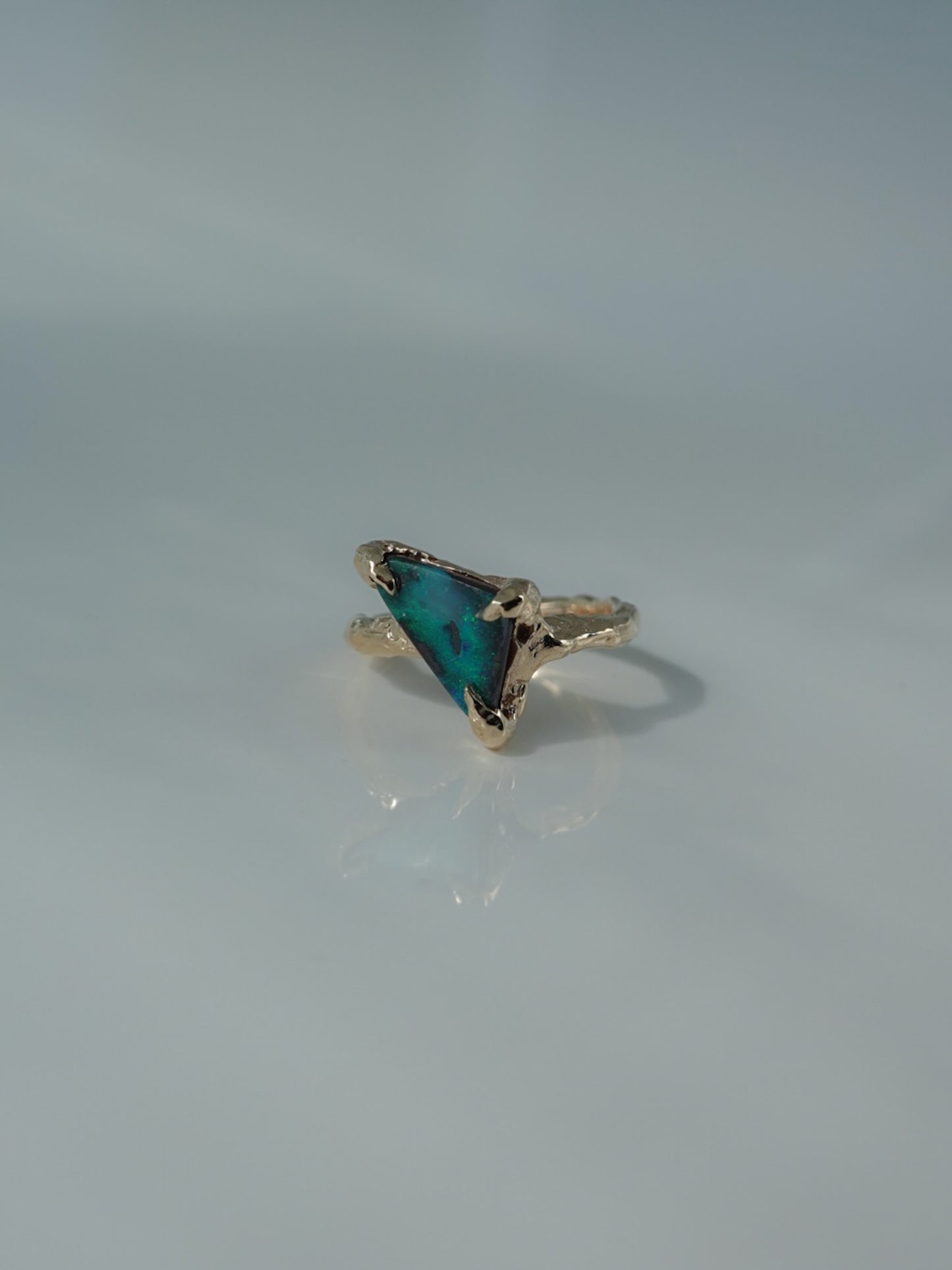 [一点物] boulder opal ring