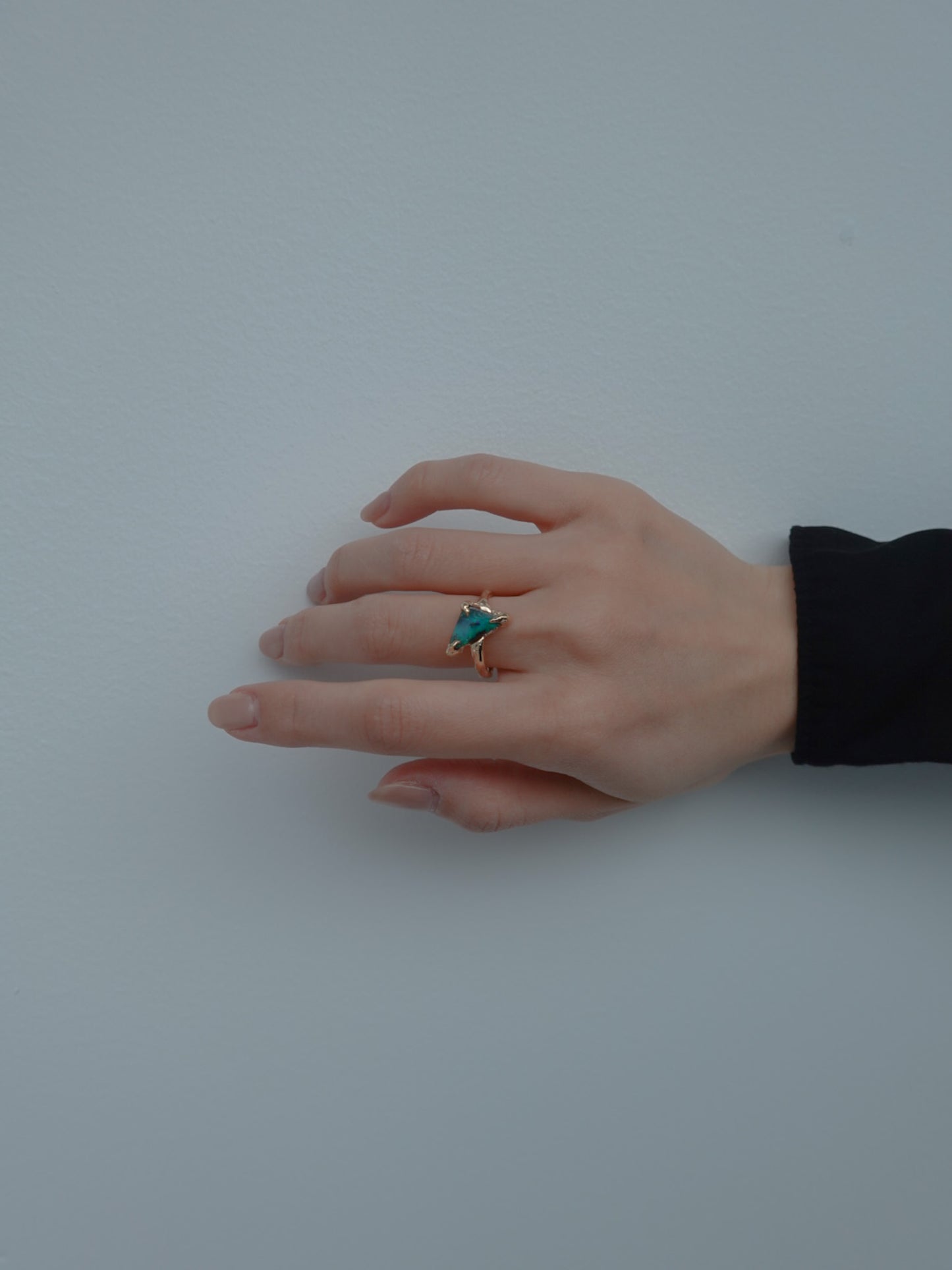[一点物] boulder opal ring